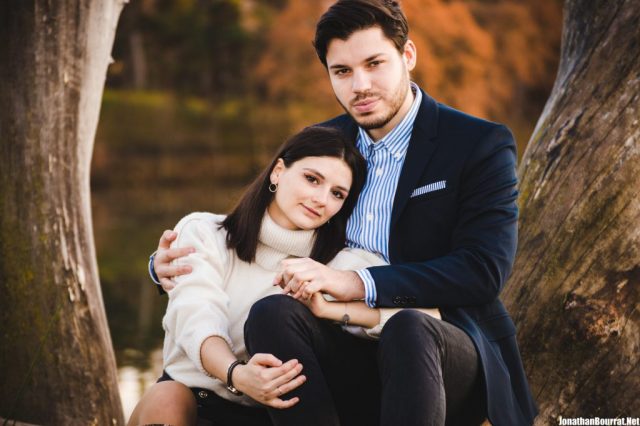 Séance entre amoureux aux couleurs de l'automne